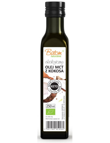 OLEJ KOKOSOWY MCT KETO BIO 250 ml - BATOM