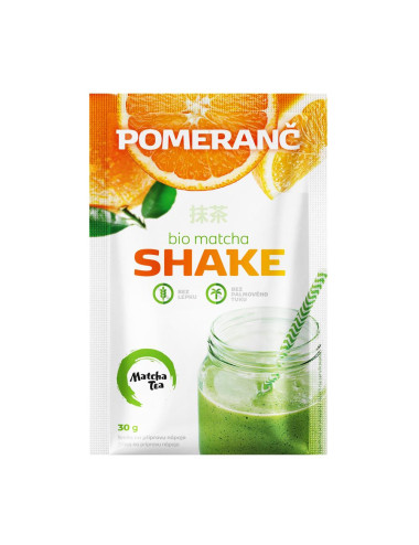 SHAKE Z MATCHĄ I POMARAŃCZĄ BEZGLUTENOWY BIO 30 g - AMYLON