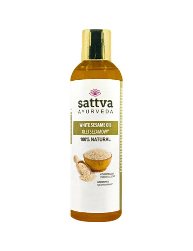 OLEJ SEZAMOWY TŁOCZONY NA ZIMNO 250 ml - SATTVA (FOODS)